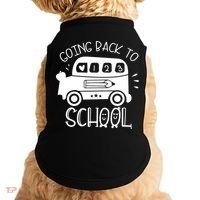 Going Back To School Cute Learning Bus Doggie Tank thumb 0