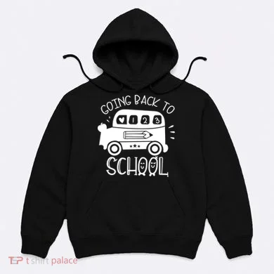 Going Back To School Cute Learning Bus Hoodie