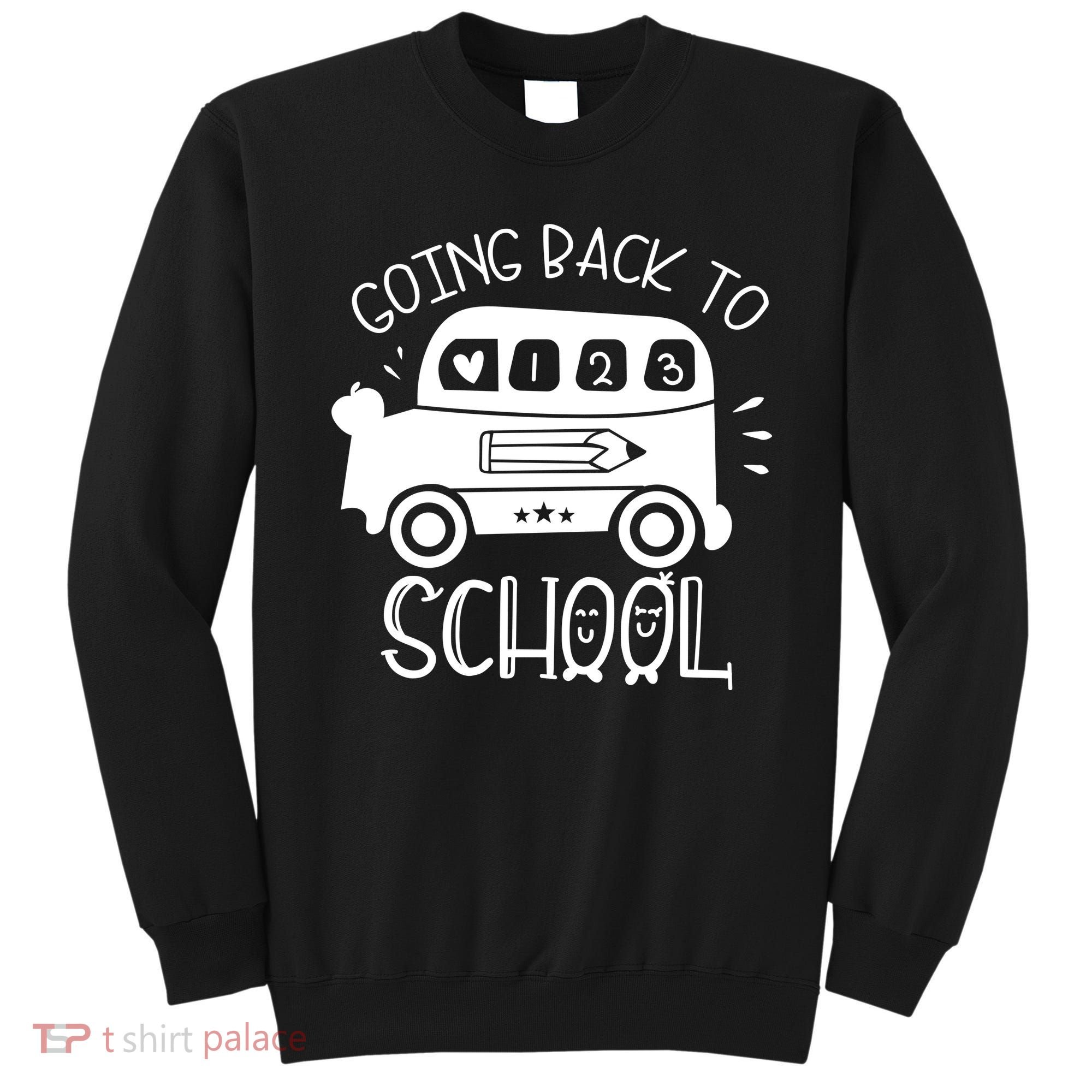 Going Back To School Cute Learning Bus Sweatshirt