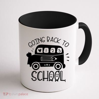 Going Back To School Cute Learning Bus Coffee Mug back