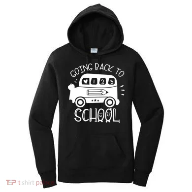 Going Back To School Cute Learning Bus Women's Hoodie