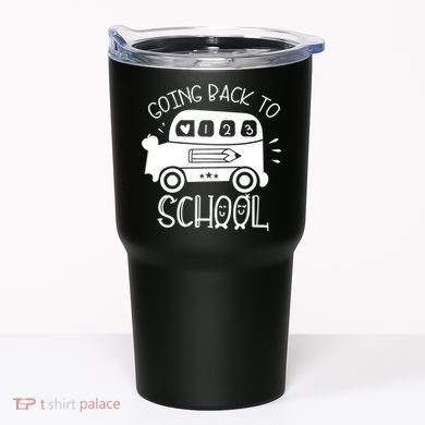 Going Back To School Cute Learning Bus Tumbler
