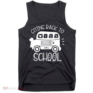 Going Back To School Cute Learning Bus Tank Top