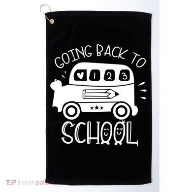 Going Back To School Cute Learning Bus Golf Towel