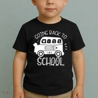 Going Back To School Cute Learning Bus Toddler T-Shirt thumb 2