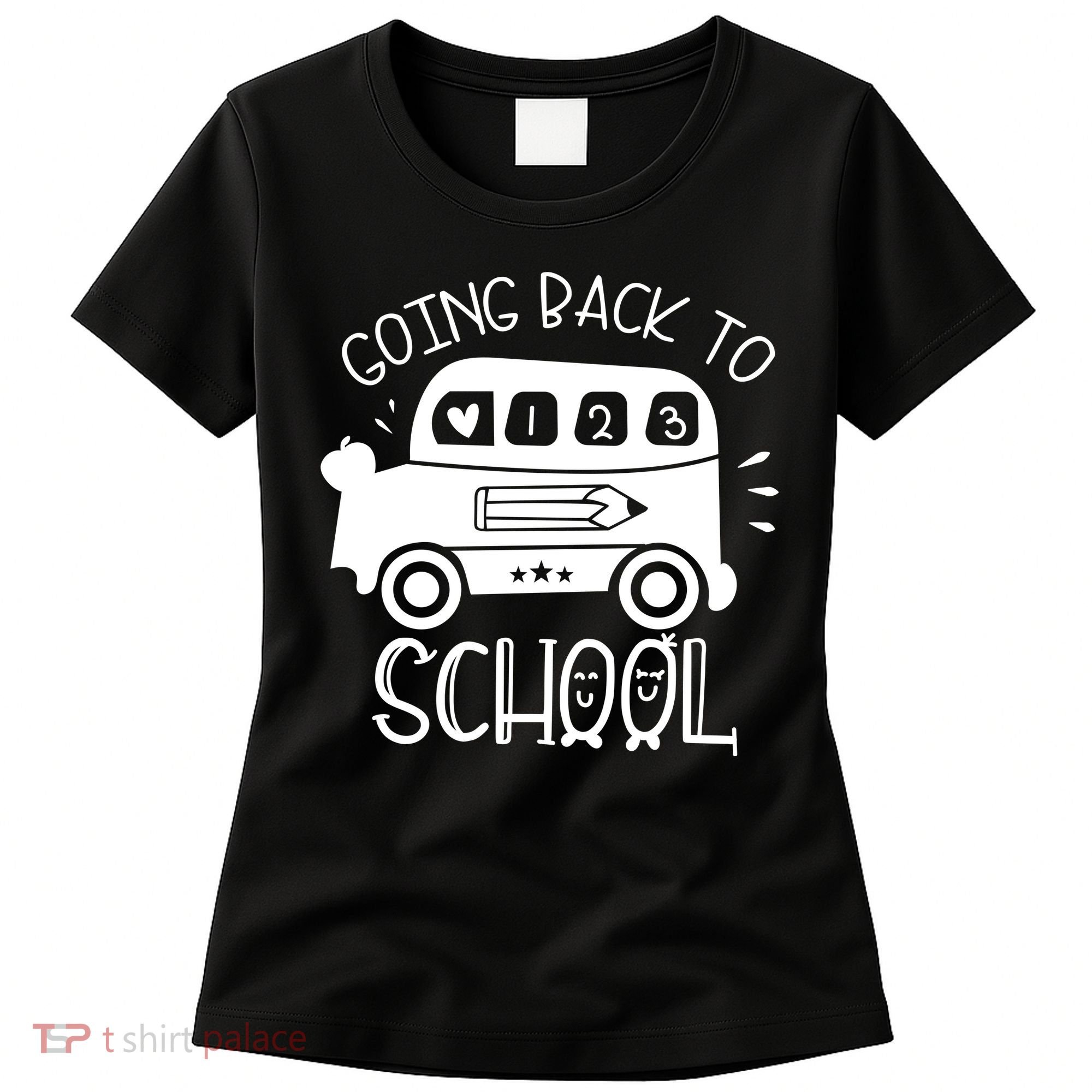 Going Back To School Cute Learning Bus Women's T-Shirt