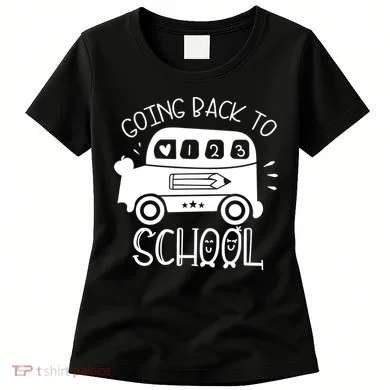 Going Back To School Cute Learning Bus Women's T-Shirt