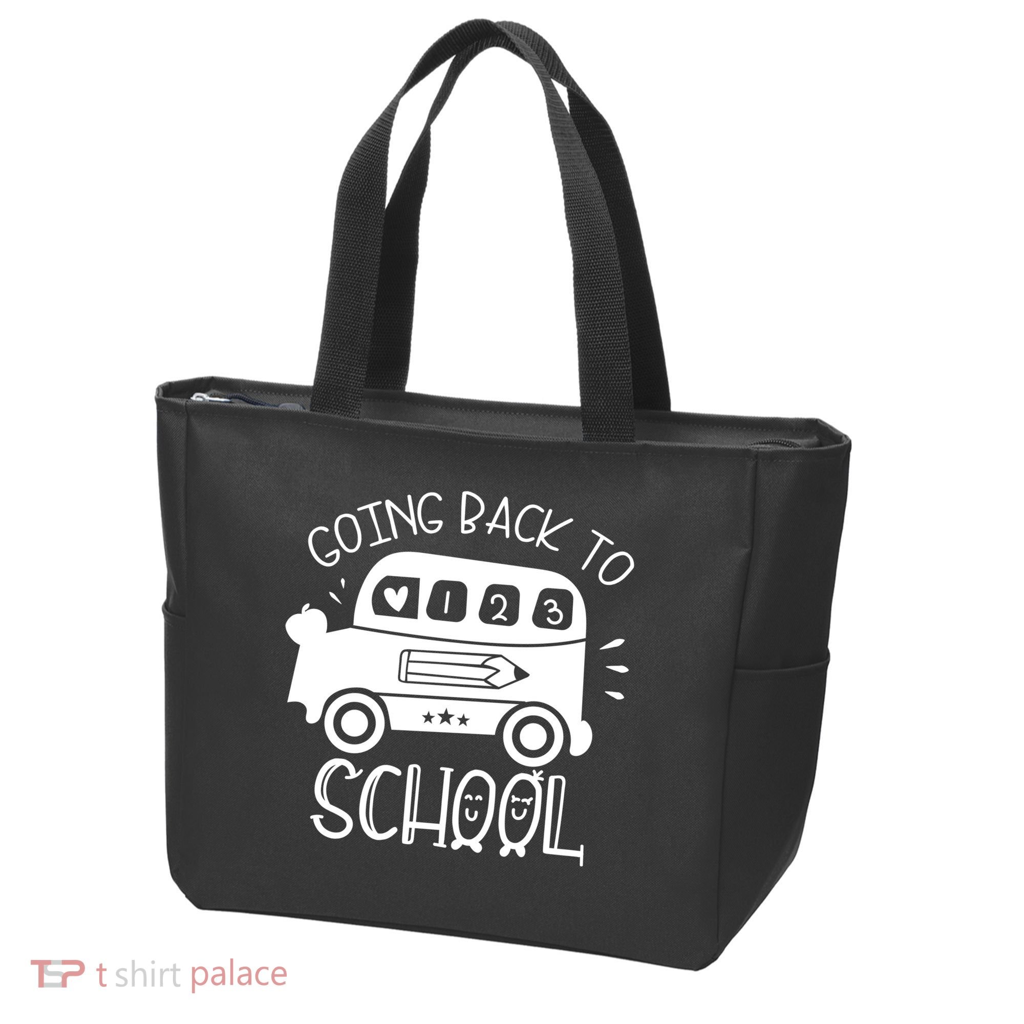 Going Back To School Cute Learning Bus Tote Bag