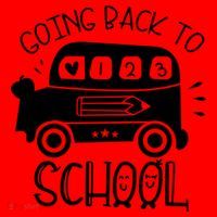 Going Back To School Cute Learning Bus Santa Hat thumb 1