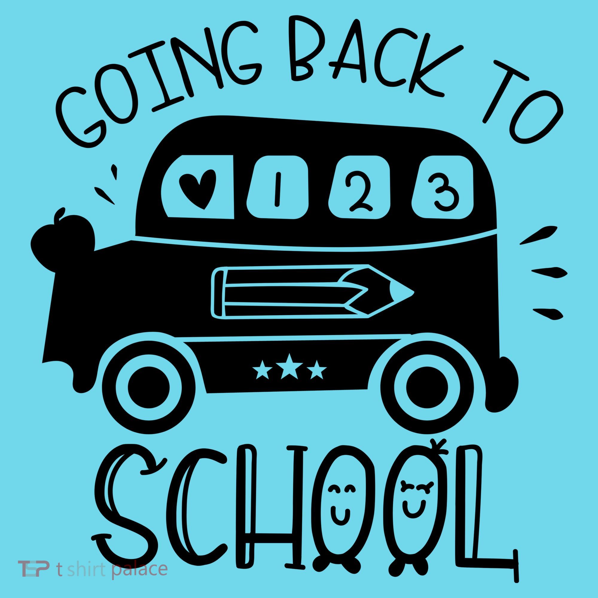 Going Back To School Cute Learning Bus Kids Long Sleeve Shirt
