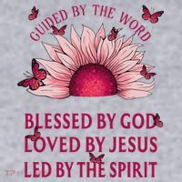 Guided By The Bible Blessed By God Sunflower Women's Sweatshirt thumb 2