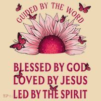 Guided By The Bible Blessed By God Sunflower Tote Bag thumb 4