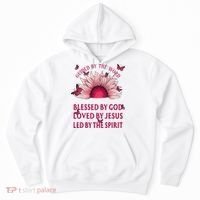 Guided By The Bible Blessed By God Sunflower Hoodie thumb 0