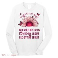 Guided By The Bible Blessed By God Sunflower Long Sleeve Shirt thumb 0