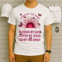 Guided By The Bible Blessed By God Sunflower T-Shirt thumb 6