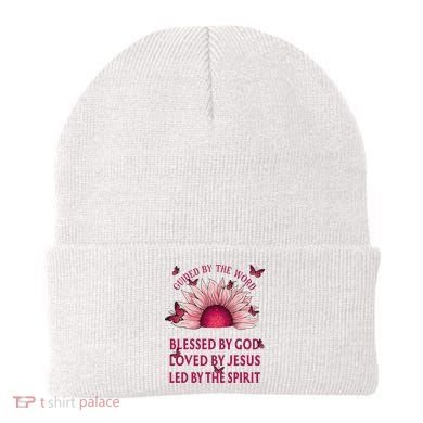Guided By The Bible Blessed By God Sunflower Beanie
