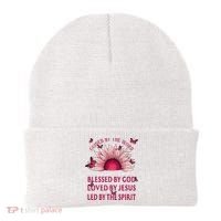 Guided By The Bible Blessed By God Sunflower Beanie thumb 0