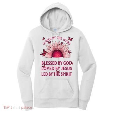 Guided By The Bible Blessed By God Sunflower Women's Hoodie