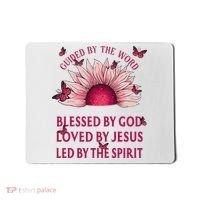Guided By The Bible Blessed By God Sunflower Mousepad thumb 0