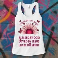 Guided By The Bible Blessed By God Sunflower Women's Tank Top thumb 3