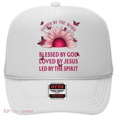 Guided By The Bible Blessed By God Sunflower Hat