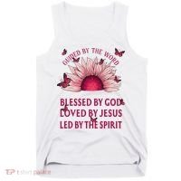 Guided By The Bible Blessed By God Sunflower Tank Top thumb 0