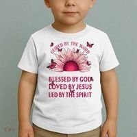 Guided By The Bible Blessed By God Sunflower Toddler T-Shirt thumb 2