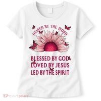 Guided By The Bible Blessed By God Sunflower Women's T-Shirt thumb 0