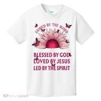 Guided By The Bible Blessed By God Sunflower Kids T-Shirt thumb 0