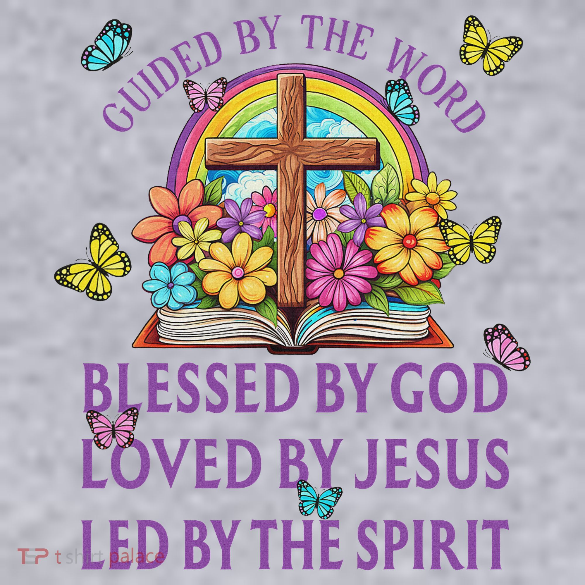 Guided By The Bible Blessed By God Loved By Jesus Christian Women's Sweatshirt