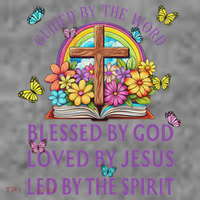 Guided By The Bible Blessed By God Loved By Jesus Christian Toddler Hoodie thumb 2