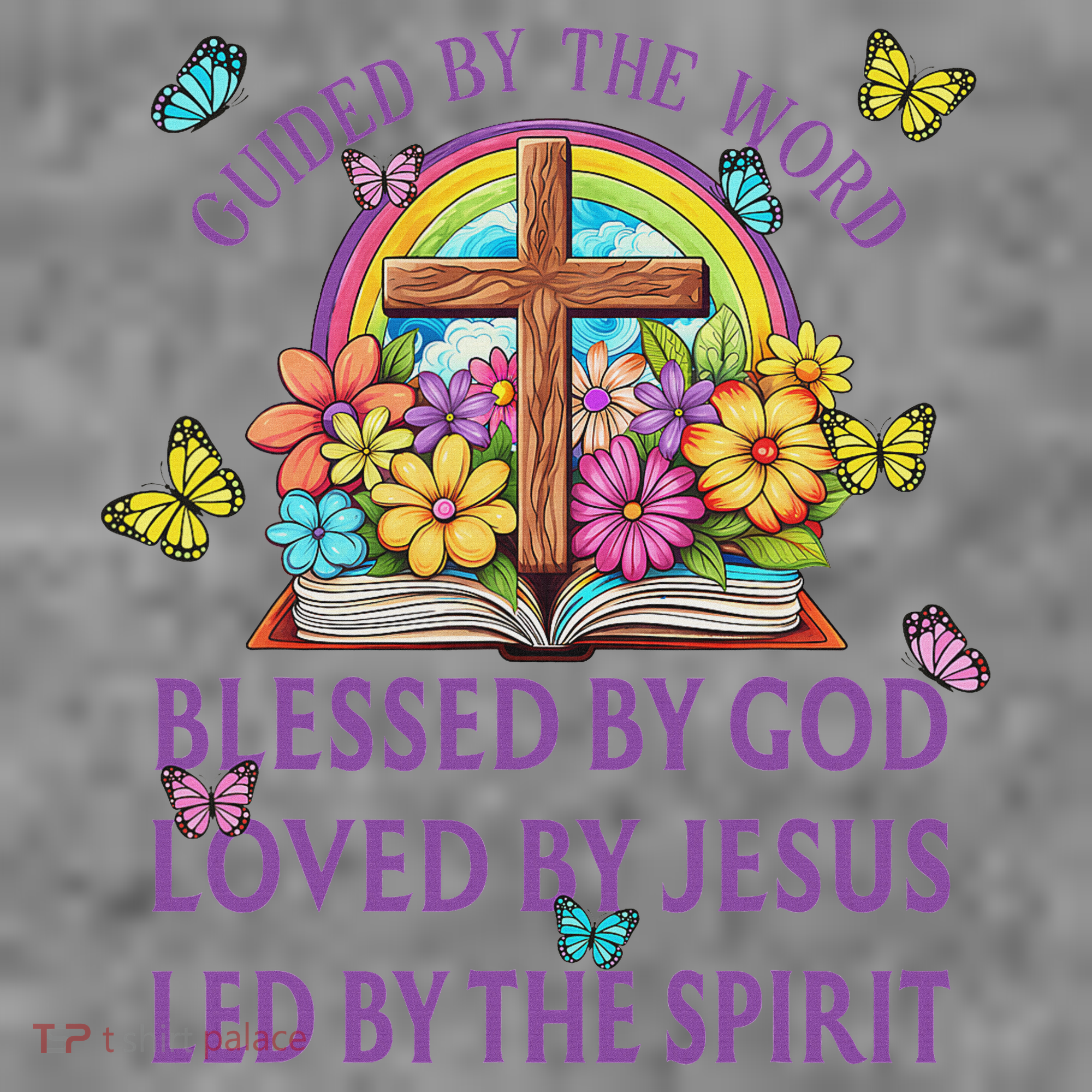 Guided By The Bible Blessed By God Loved By Jesus Christian Toddler Hoodie