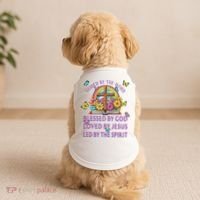 Guided By The Bible Blessed By God Loved By Jesus Christian Doggie Tank thumb 2