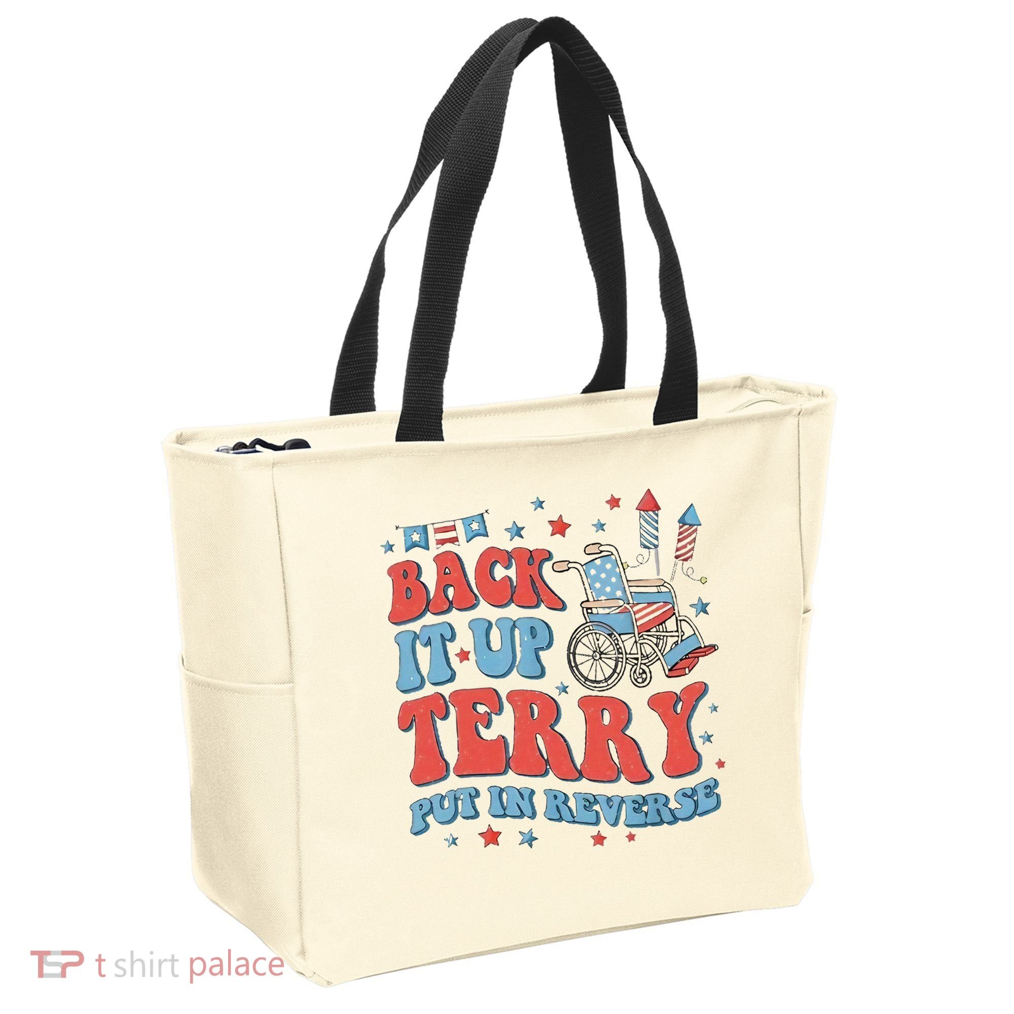 Groovy Back Up Terry Firework Fun Tote Bag