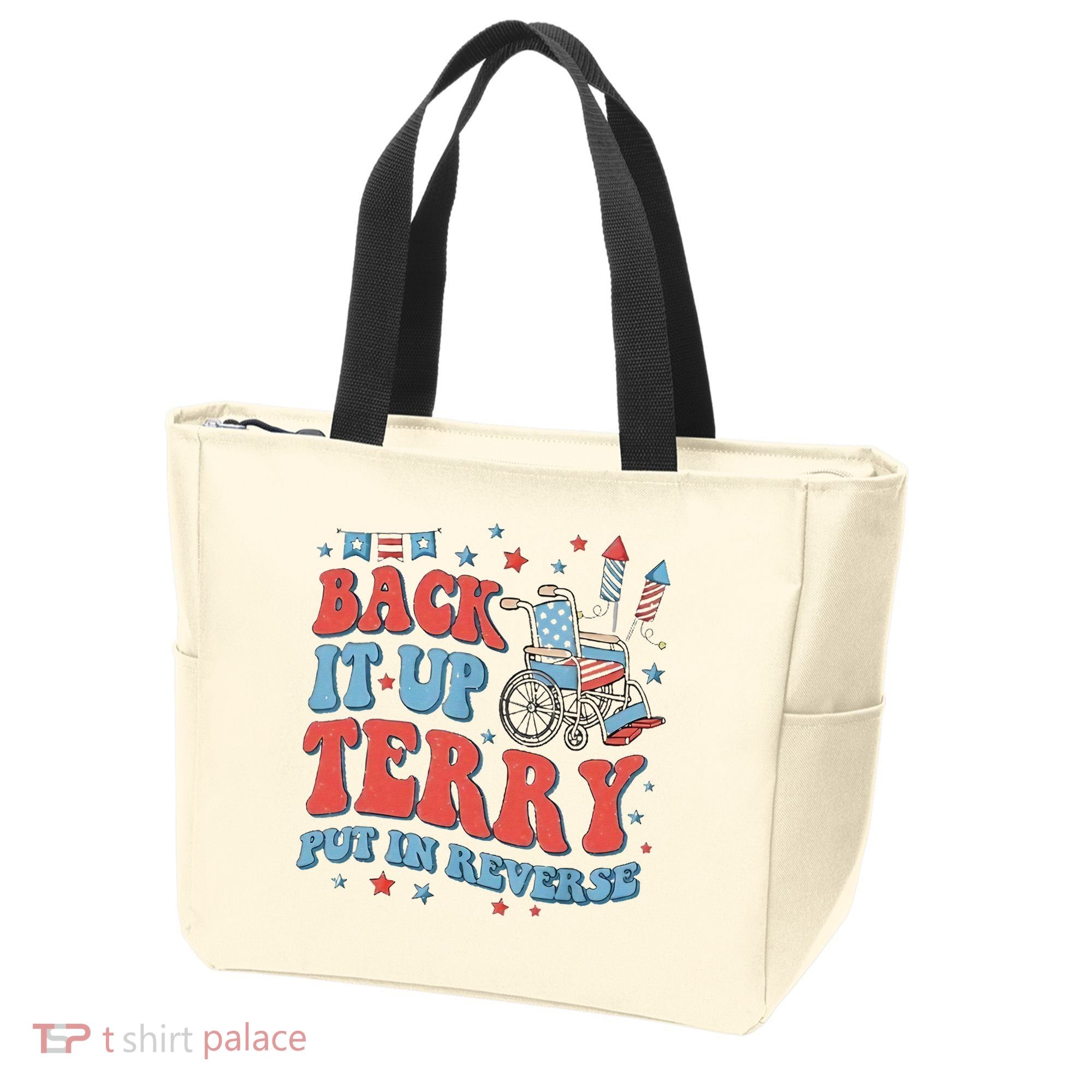 Groovy Back Up Terry Firework Fun Tote Bag