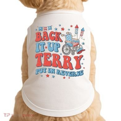 Groovy Back Up Terry Firework Fun Doggie Tank