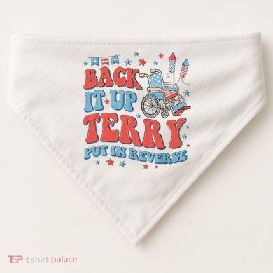 Groovy Back Up Terry Firework Fun USA-Made Doggie Bandana