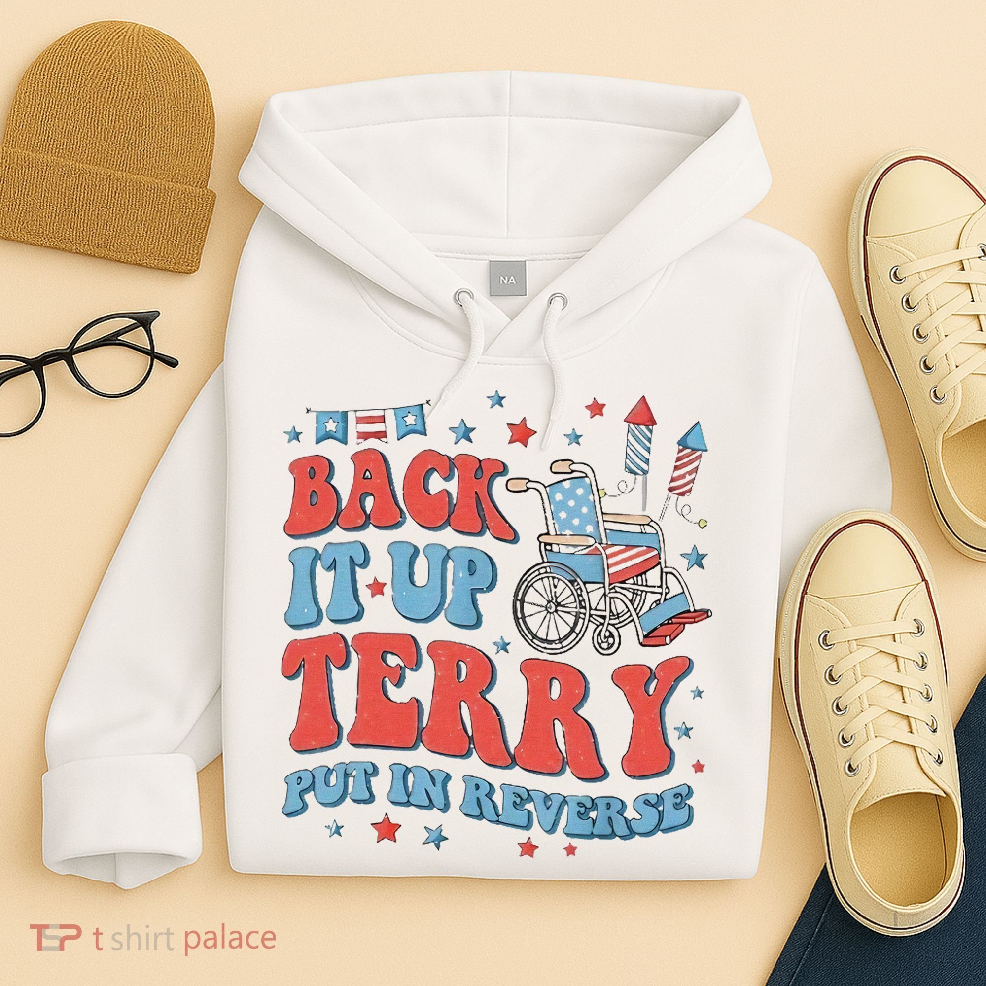 Groovy Back Up Terry Firework Fun Hoodie