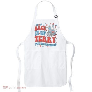 Groovy Back Up Terry Firework Fun Apron