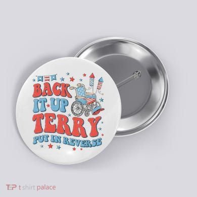 Groovy Back Up Terry Firework Fun Button