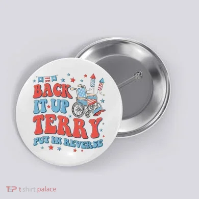 Groovy Back Up Terry Firework Fun Button