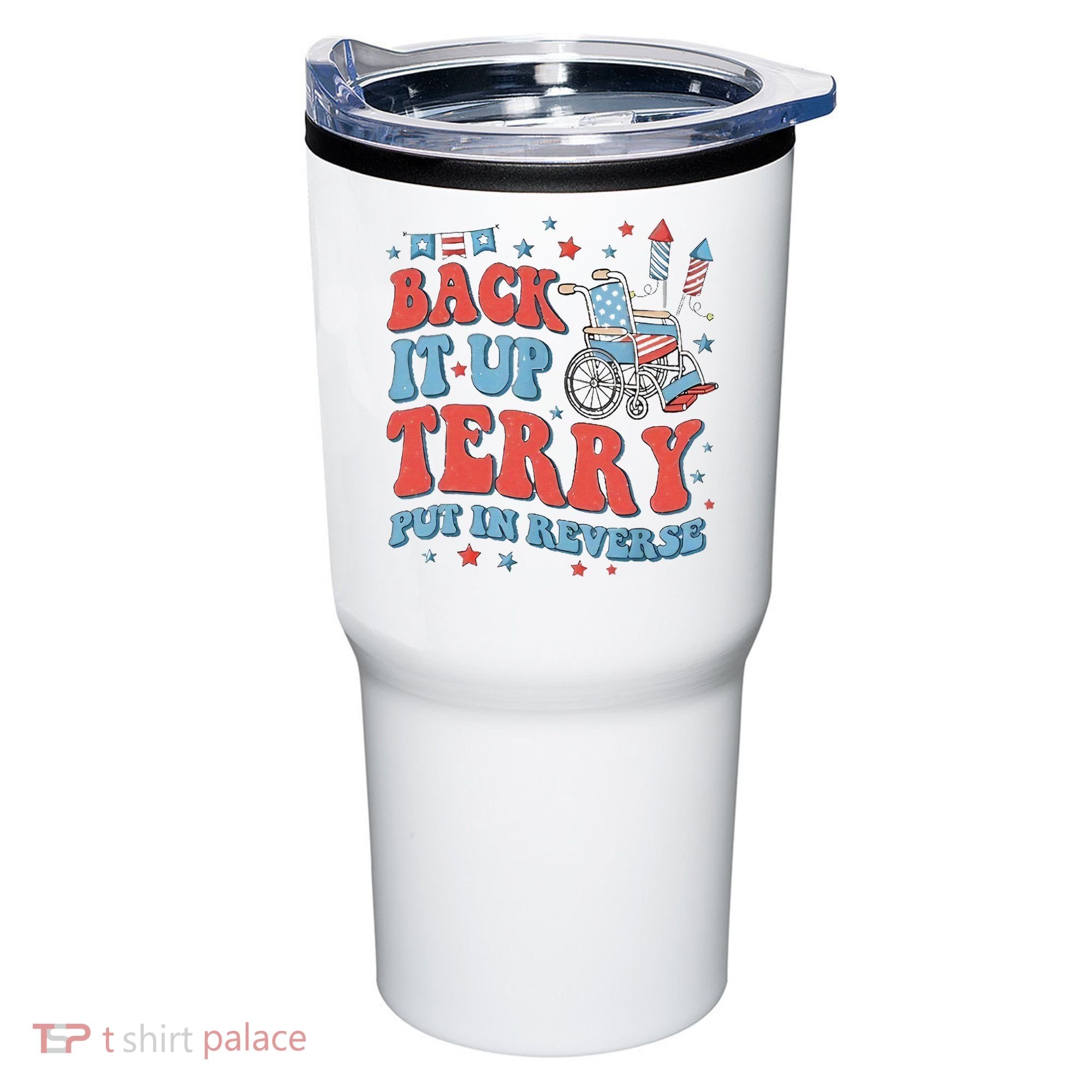 Groovy Back Up Terry Firework Fun Tumbler