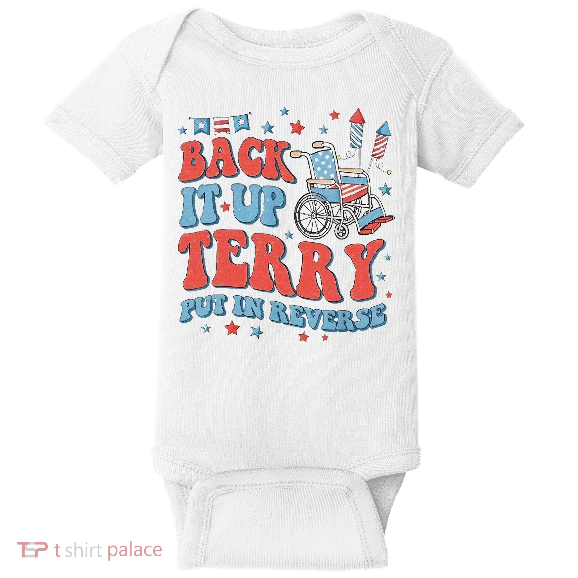 Groovy Back Up Terry Firework Fun Baby Bodysuit