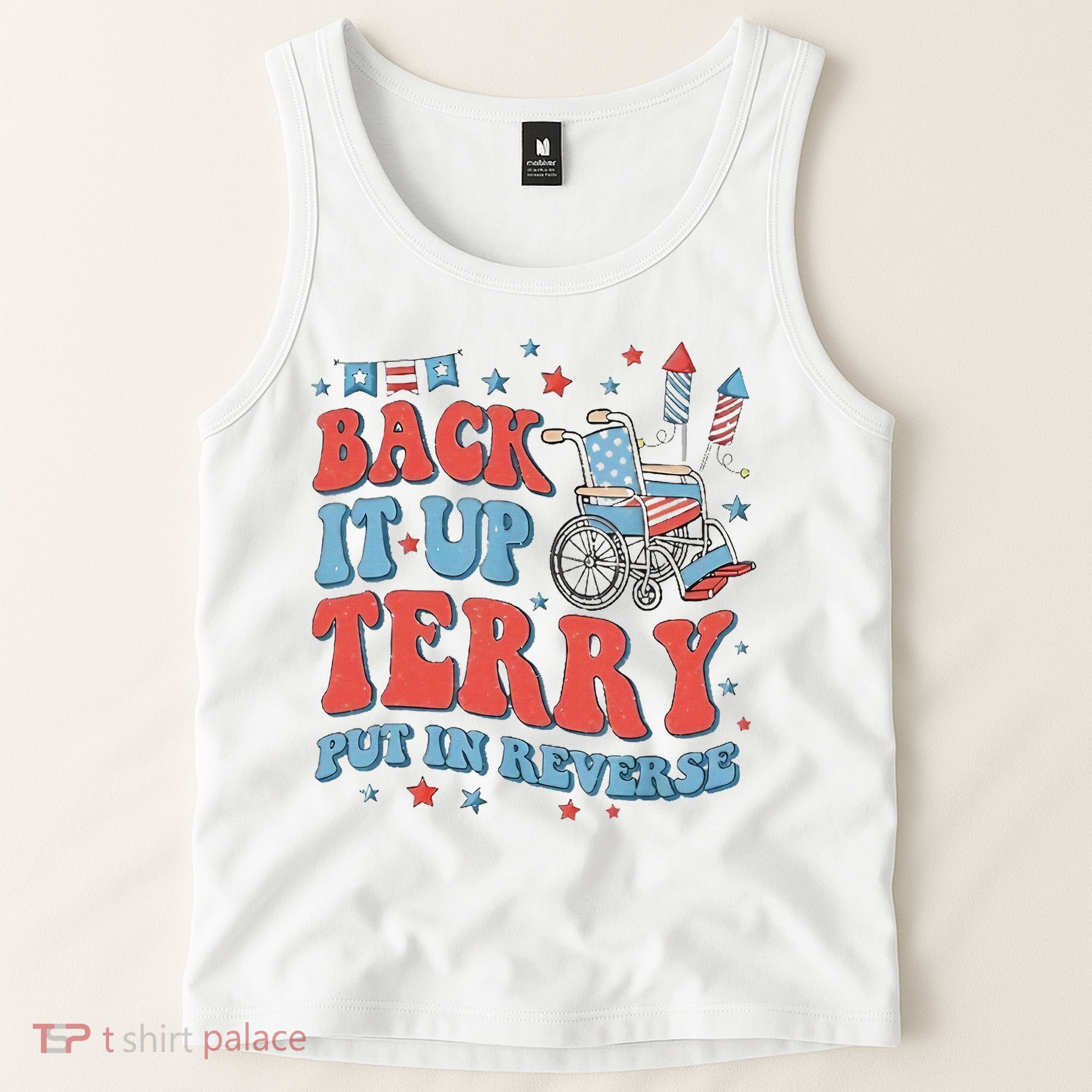 Groovy Back Up Terry Firework Fun Tank Top