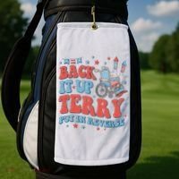 Groovy Back Up Terry Firework Fun Golf Towel thumb 2