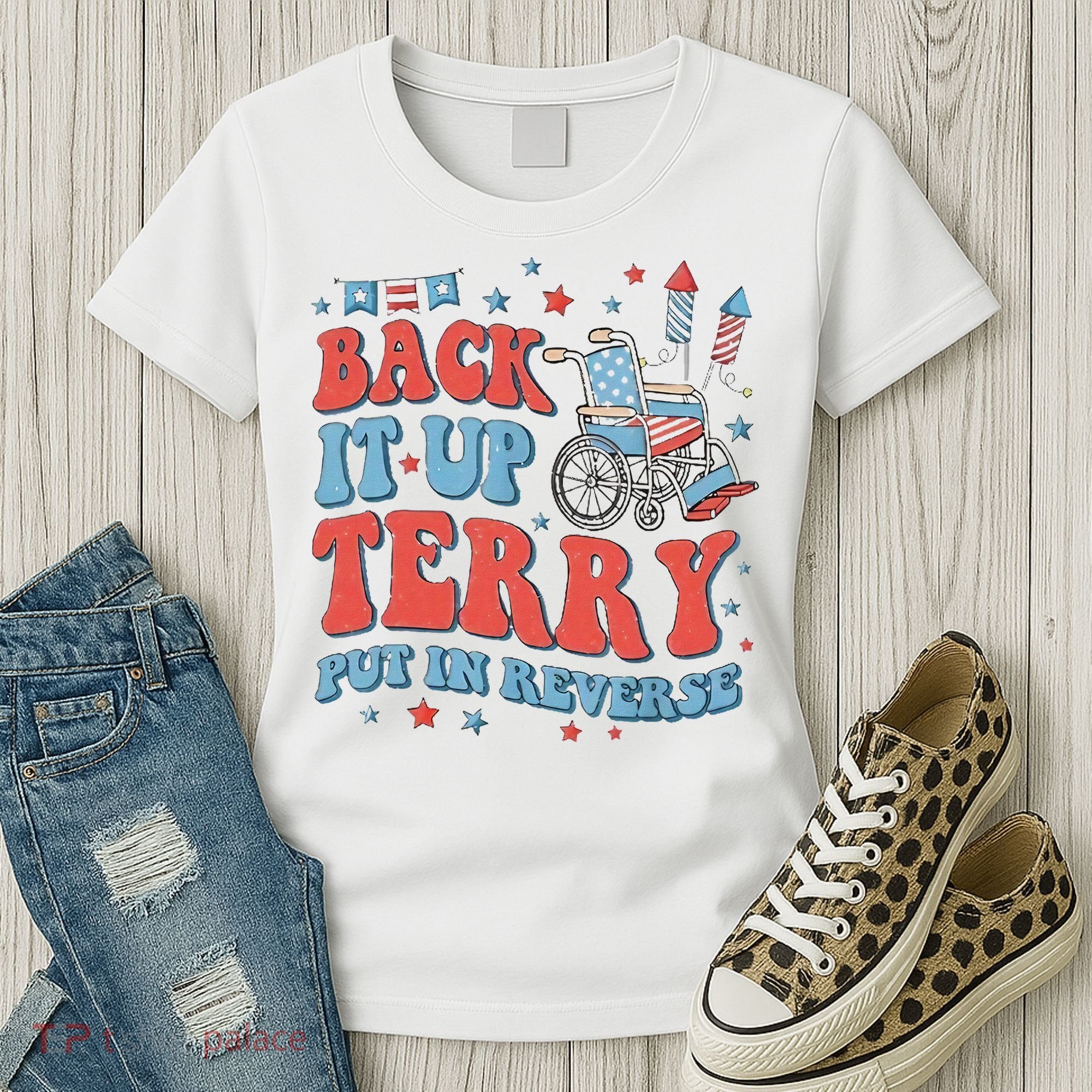 Groovy Back Up Terry Firework Fun Women's T-Shirt