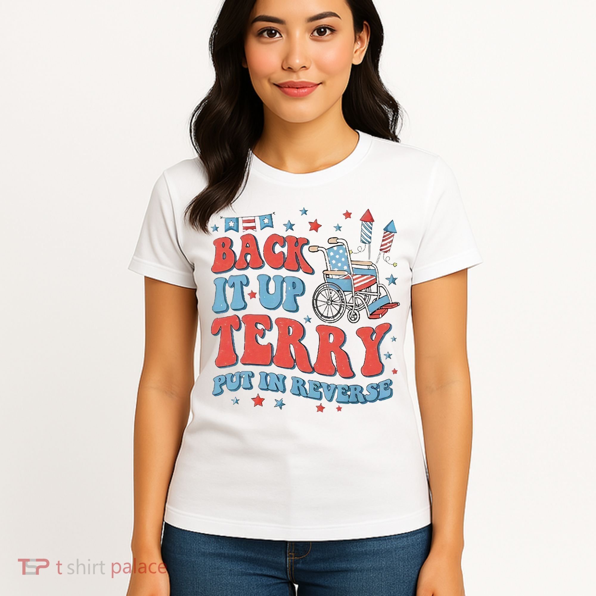 Groovy Back Up Terry Firework Fun Women's T-Shirt