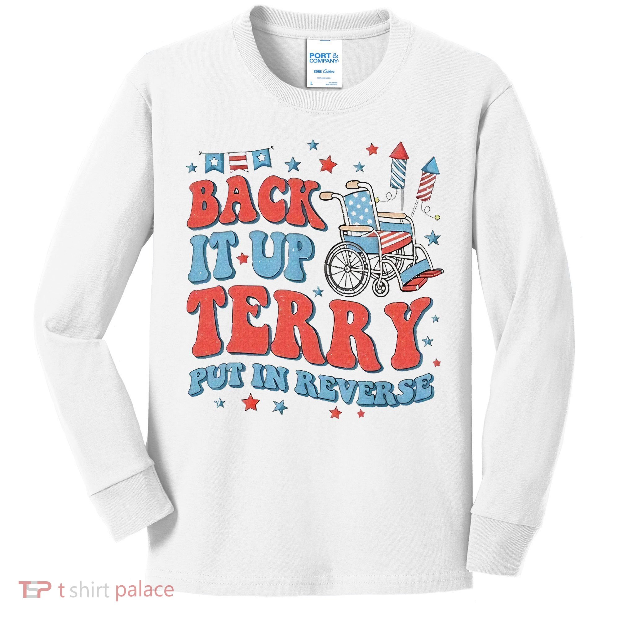 Groovy Back Up Terry Firework Fun Kids Long Sleeve Shirt