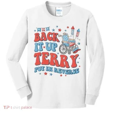Groovy Back Up Terry Firework Fun Kids Long Sleeve Shirt