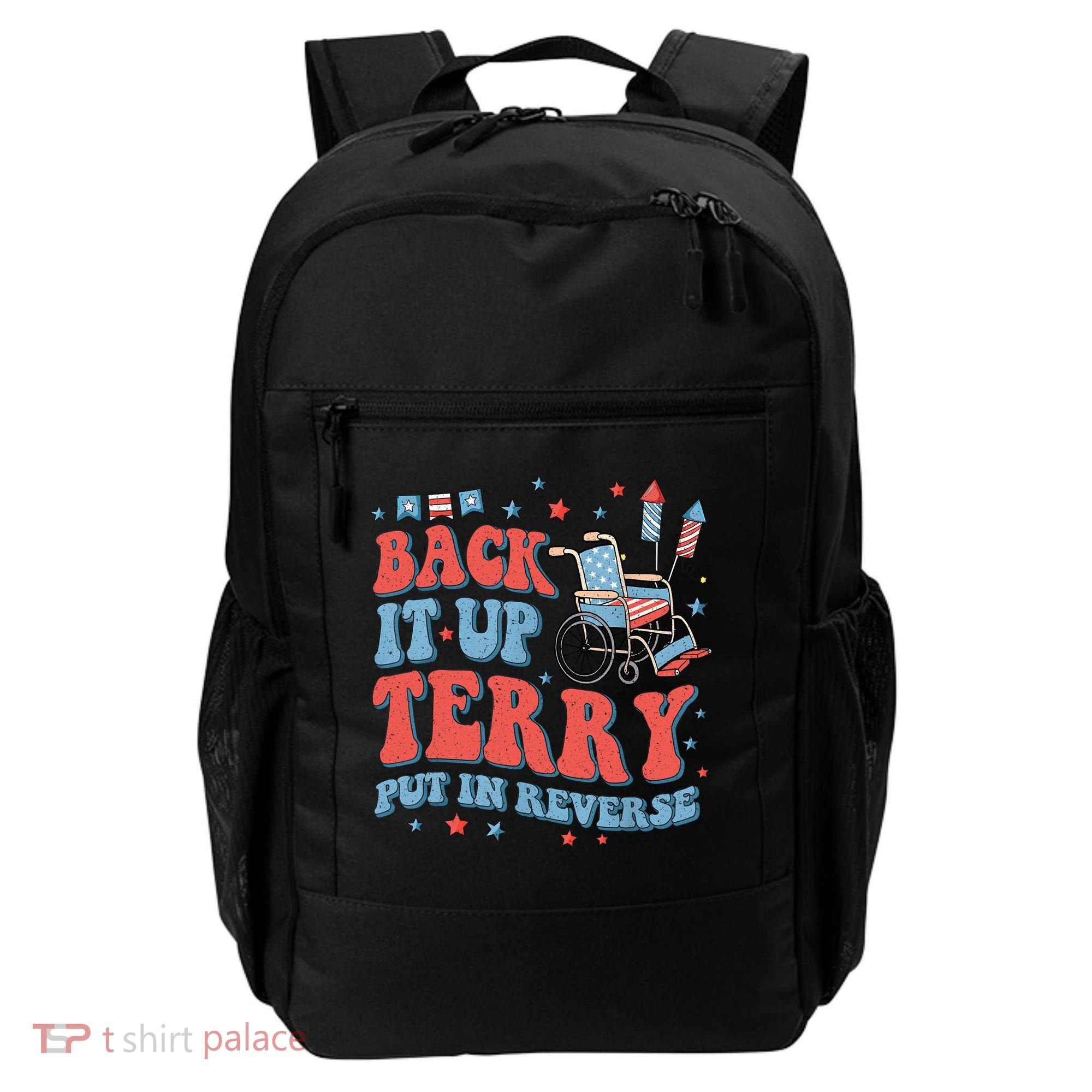 Groovy Back Up Terry Put It In Reverse Firework 4th Of July Backpack